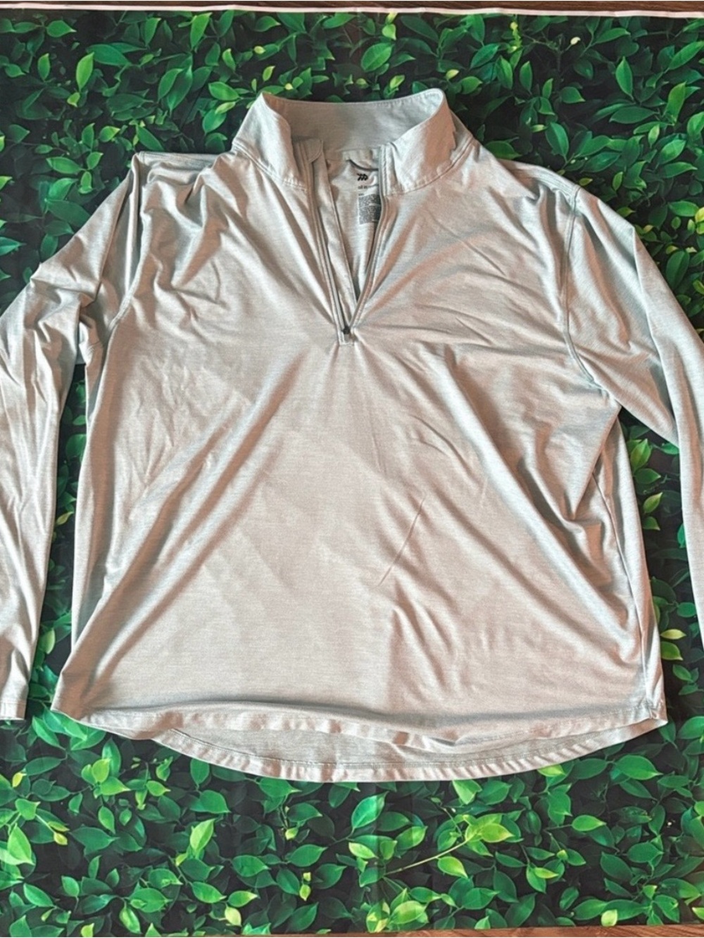 all in motion Light Sage Green Active Quarter-Zip Pullover
